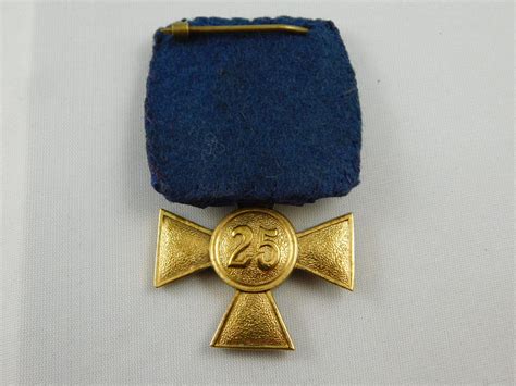 Wwii German Heer 40 Year Long Service Medal 1st Class Oakleaves Trade
