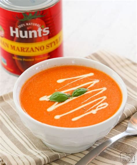 See recipes for egusi soup, maize swallow with egusi soup too. Easy 10-Minute Tomato Basil Soup recipe made with Hunt's ...