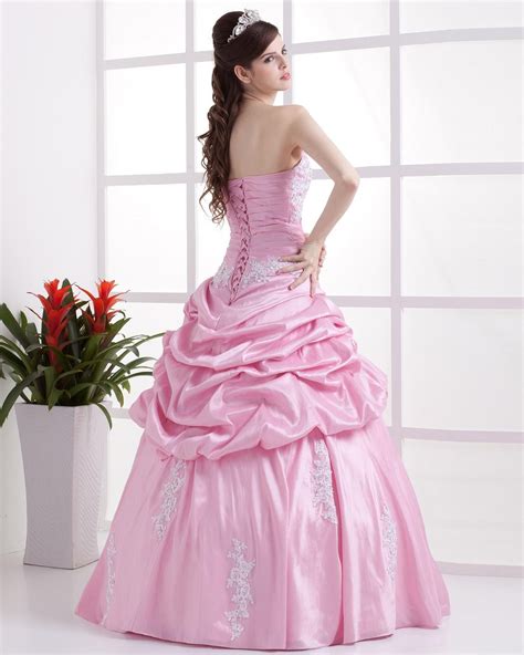 Pinky Pearl Elegant Pink Ball Gowns