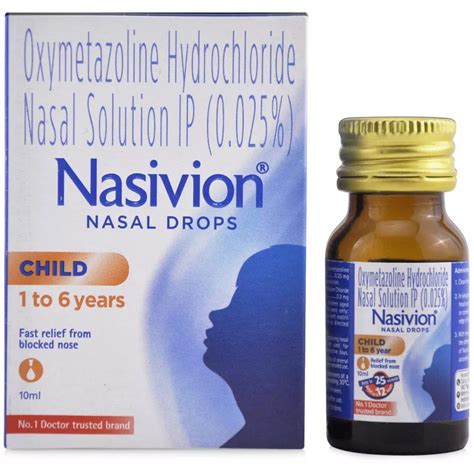 Nasivion 0025 Paediatric Nasal Drops 10ml Buy On Healthmug