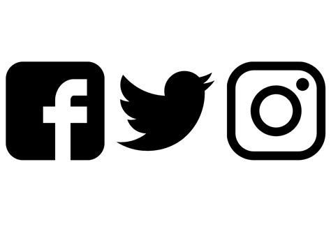 Social Media Logos Bw Team Cone