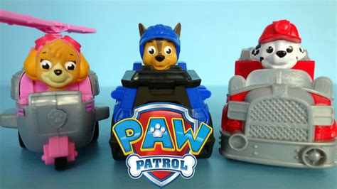 3 Paw Patrol Toys Paw Patroller Chase Marshall And Skye By Nickelodeon