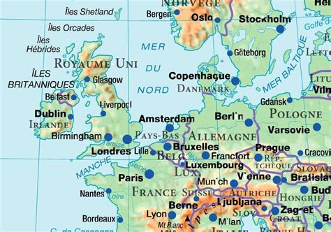 Essayez d'obtenir une bonne carte. Europe du nord carte géographique » Vacances - Arts ...