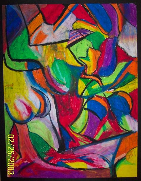 Abstract Drawing Oil Pastels By Ewrandolph On Deviantart