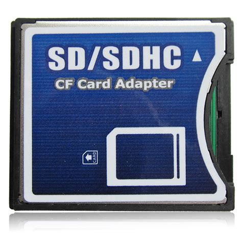 Sd Sdhc Sdxc Mmc To Compact Flash Cf Type Ii Memory Card Adapter