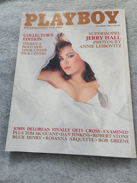 Playbabe Magazine October Cynthia Brimhall Jerry Hall Rosanna Arquette EBay