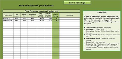 Restaurant Excel Spreadsheets In Restaurant Inventory Sheet Pdf And