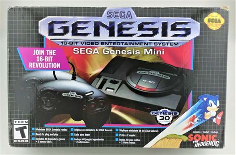 Sega Genesis Mini Sport Console Wcontrollers Sg 10037 2 Murky Original