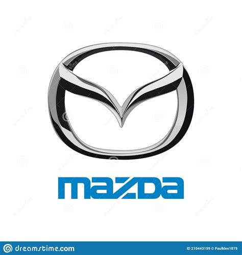 Mazda Logo Editorial Illustrative On White Background Editorial Stock