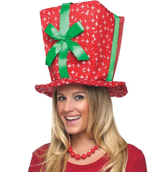 Christmas Present Hat Santa Suits And Costumes Christmas Diy Christmas Hats Funny Christmas