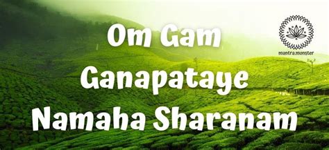 Om Gam Ganapataye Namaha Sharanam Ganesha Meaning Ganesh Maha Mantra