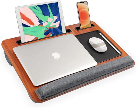Buy Lap Desk Built In Mouse Pad Wrist Pad Multifunctional Slot Use