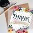 Thank You For The Invite Floral Card By Little Posy Print Company 