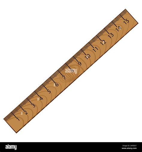 Ruler In Centimeters Wooden Ruler Stock Vector Image And Art Alamy