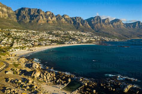 Clifton Beach Cape Town At Sunset South Africa Africa Stock Photo