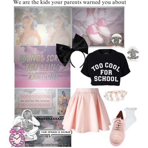 Ariana Grande Inspired Outfit Polyvore Kawaii Pink Girly Outfits