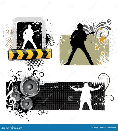 Music Grunge Poster Stock Illustration Illustration Of Banner 21941683