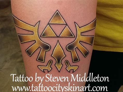 Legend Of Zelda Triforce Tattoo By Steven Middleton Lockport Il
