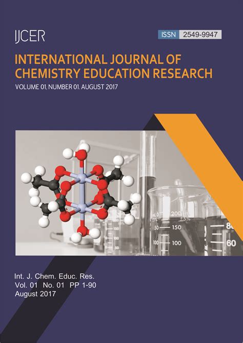 Special issue on modern trends in inorganic chemistry xvii. International Journal of Chemistry Education Research