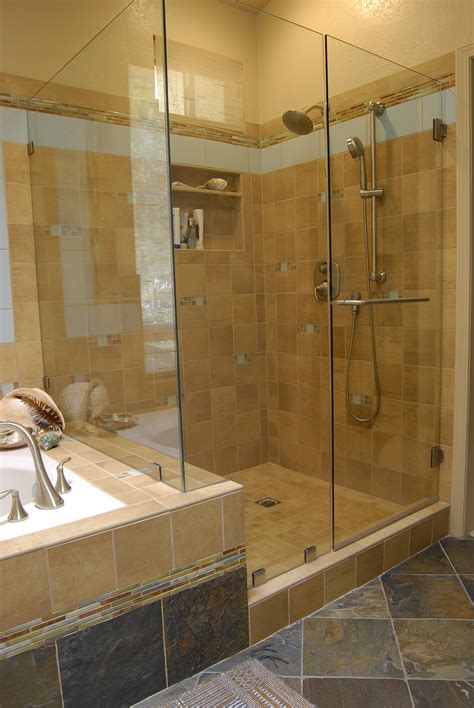 Accent shower ceramic tile wall. 30 Shower tile ideas on a budget