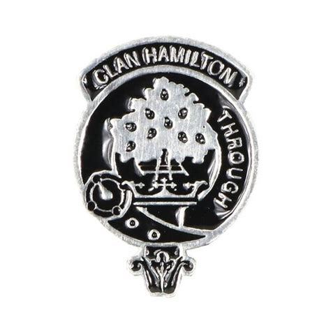 Hamilton Clan Crest Kilt Pin Gaelic Themes Kilt Pin Etsy