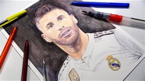 Drawing Ramos Real Madrid Cf Demoose Art Med Billeder