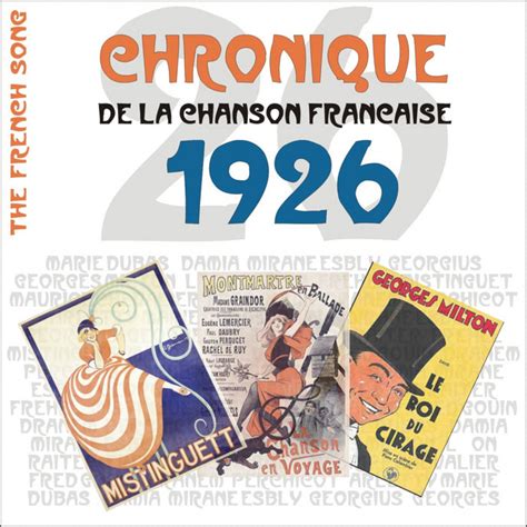 The French Song Chronique De La Chanson Française 1926 Volume 3