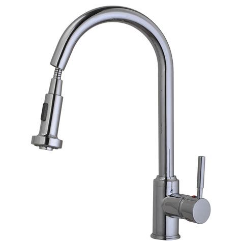 Modern Kitchen Monobloc Mixer Tap With Pull Out Rinse Spray Heat And Things