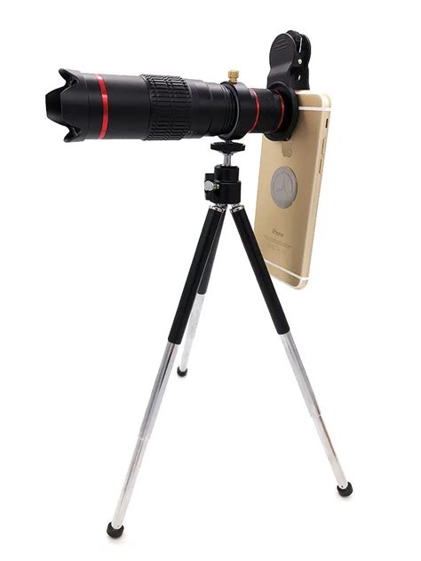 4k Hd 22x Phone Camera Telephoto Lens External Telescope Tripod Clip