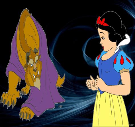Snow White The Beast Disney Crossover Photo Fanpop