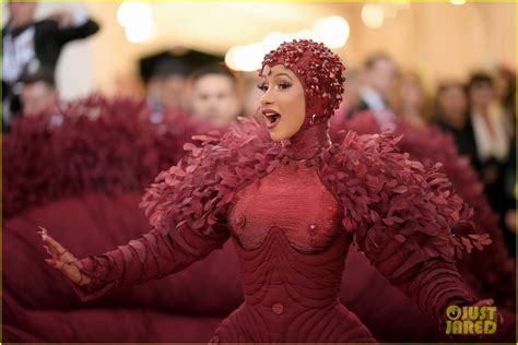 Cardi B Wears A Massive Red Gown That Took 35 People To Make At The Met