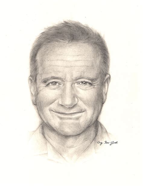 Movie Stars And Celebrity Portraits Robin Williams By Ong Siew Guet All Robins Beautiful