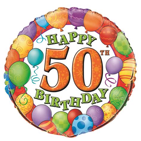 Happy 50th Birthday Wishes Clip Art Library