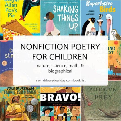 The Best Nonfiction Poetry For Children