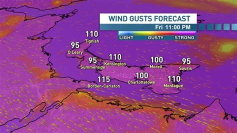 Wind Gusts Over 100 Kmh Expected Over Much Of Pei In Coming Storm