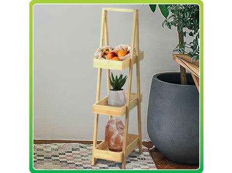 Bamboo Stand Rectangle 3 Tier Shiploads