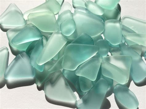 Light Aqua Blue Seafoam Teal Sea Glass Bulk Sea Glass Teal Etsy