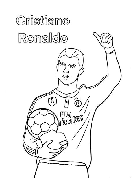Cristiano Ronaldo Correr Para Colorear Imprimir E Dibujar Coloringonly Com