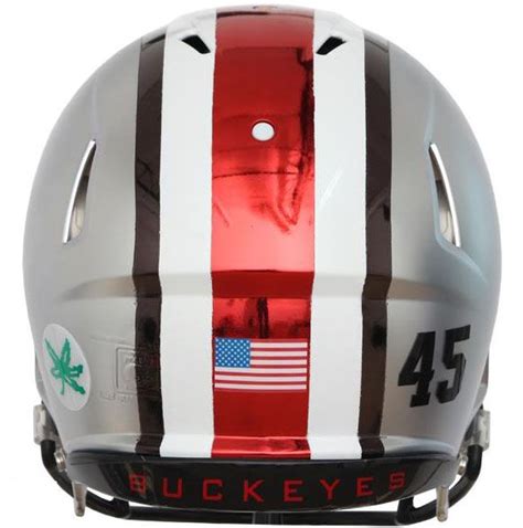 We'll review the issue and make a decision about a partial or a full refund. Ohio State Football Helmet Stripe | helmet
