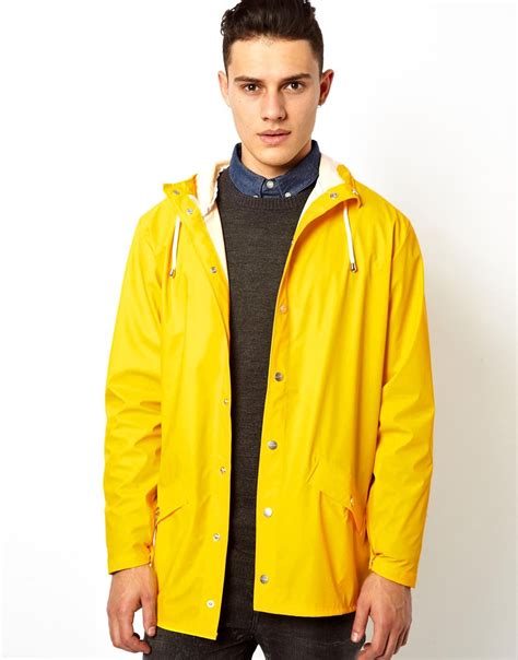 Rains Yellow Jacket For Men Lyst