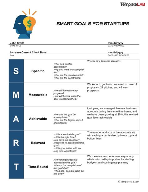 29 Smart Goals Templates And Worksheets Word Pdf Excel