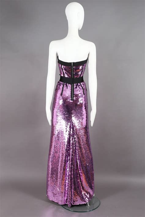 dolce and gabbana strapless sequinned evening gown circa 2000s for sale at 1stdibs 2000s