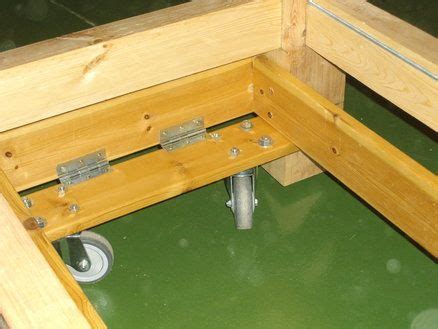 Workbench caster kit 4 heavy duty retractable casters with 4 spring lock quick release mounting plates to quickly attach/remove or switch casters from a workbench to a cabinet. Mobile work bench with retractable wheels | Mobile workbench, Woodworking workbench