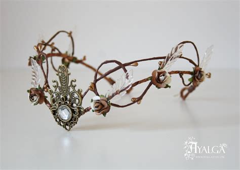 Woodland Elf Tiara Elven Headpiece Fairy Crown