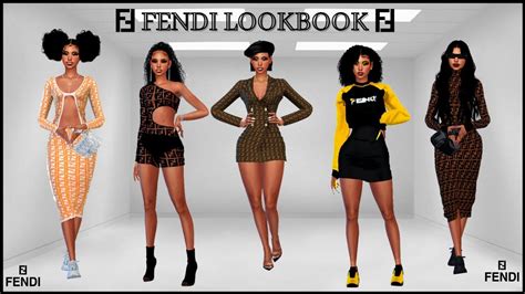 Designer Fendi Lookbook Part 2 Cc Links Sims 4 Youtube