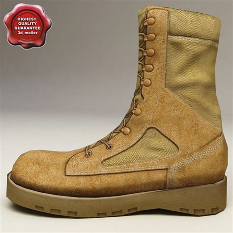 Military Boots 3d Models For Download Turbosquid