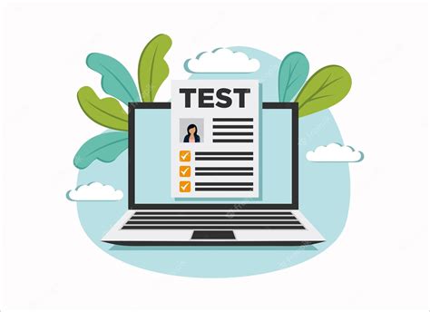 Online Exam Checklist And Pencil Taking Test Choosing