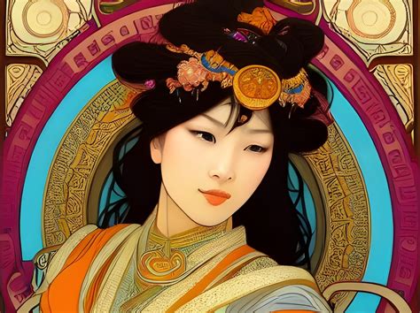 artstation asian goddess