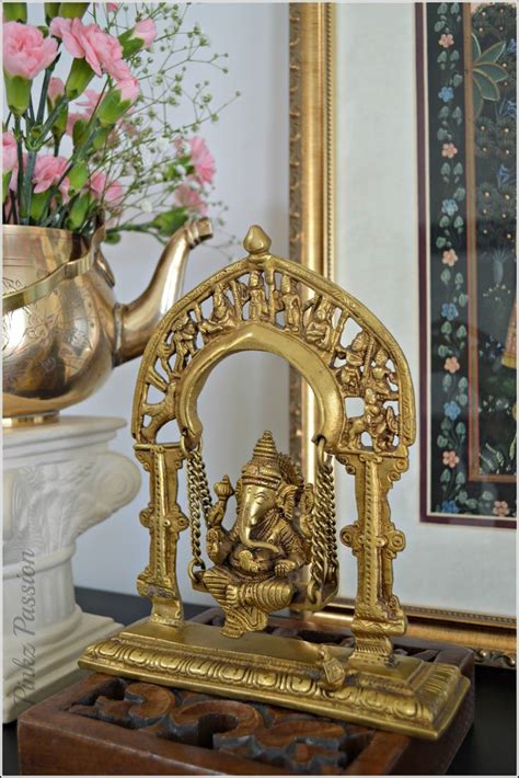 Decorating your home is a whole lot easier when you settle on a theme. A Springy Welcome | Indian decor, Brass decor, Indian home ...