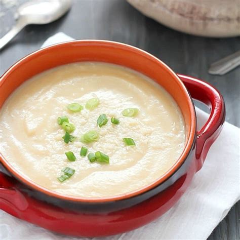 Creamy Cauliflower Soup Yummy Healthy Easy